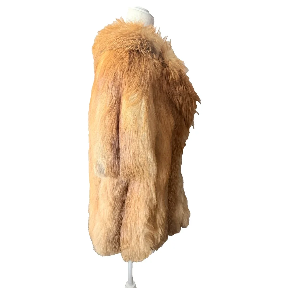 Saks Fifth Avenue Golden Fur Jacket - Picture 6 of 16